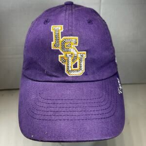 LSU Tigers Purple bedazzled Women's strapback '47 hat OSFA